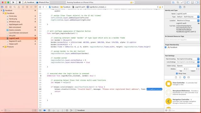 Complete Facebook App in Swift, Xcode and PHP - Data Verification Logic - 46 смотреть онлайн