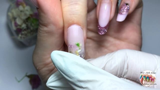 АКВАРИУМНЫЙ ДИЗАЙН НОГТЕЙ ??? || POLYGEL NAILS || Коррекция верхними формами смотреть онлайн