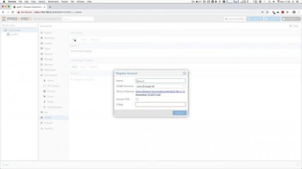 Proxmox VE 6.2 + ACME