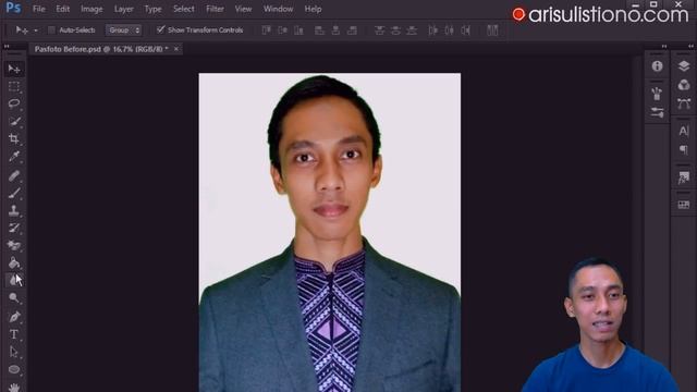 Tutorial Photoshop: Bikin Pas Foto Sendiri di Rumah dengan Kamera HP - Hasil Kualitas Studio Foto смотреть онлайн