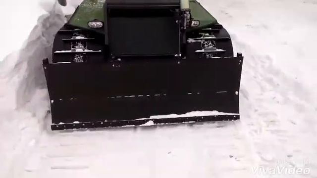 Чистка снега мотобуксировщиком смотреть онлайн
