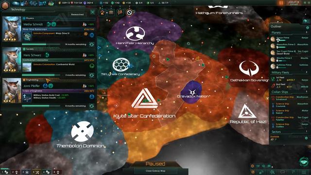 Let's play Stellaris - Kjute Star Confederation - 18 смотреть онлайн