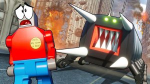 НОВЫЙ ОПАСНЫЙ ЛЕГО SCP! ОГРОМНАЯ ПИЯВКА ПРОТИВ ЛЮДЕЙ! ВЫЖИТЬ В ГОРОДЕ С SCP В BRICK RIGS