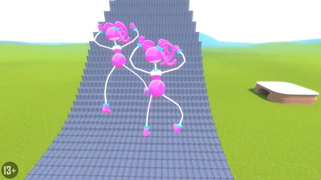 КАК ДАЛЕКО КРОЛИК БОНЗО И МАМА ДЛИННЫЕ НОГИ СМОГУТ ЗАБРАТЬСЯ ПО СТУПЕНЬКАМ ЛЕСТНИЦЫ В ГАРРИС МОД?! смотреть онлайн