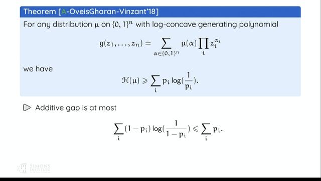 Approximate Deterministic Counting via Marginal Entropy Optimization смотреть онлайн