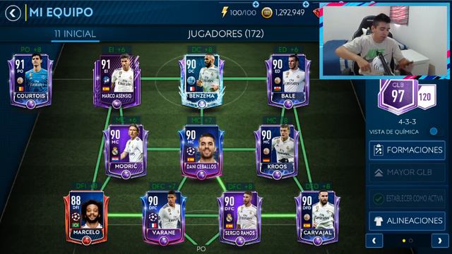 EQUIPO FULL REAL MADRID !!! ASENSIO 91 !!! COURTOIS TOTY !!! BALE TOTY !!! || FIFA 19 MOBILE смотреть онлайн
