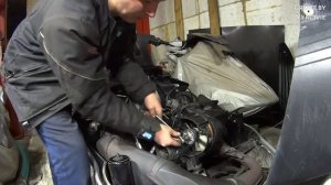 Yamaha vk540 Регулировка ремня охлаждения .