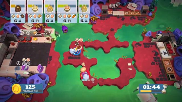 Overcooked 2 -прохождение, уровень 6-2 смотреть онлайн