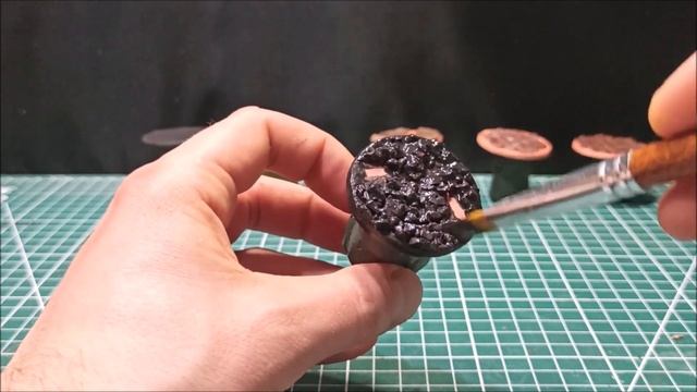 Самодельные текстурные подставки для миниатюр из дешёвых и подручных материалов. смотреть онлайн