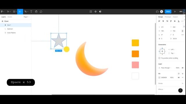 Make Moon and stars in Figma, in 5 mins ? смотреть онлайн
