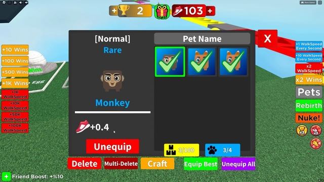 ROBLOX BUT CHOP GAINS +1 SPEED EVERY SECOND SIMULATOR смотреть онлайн