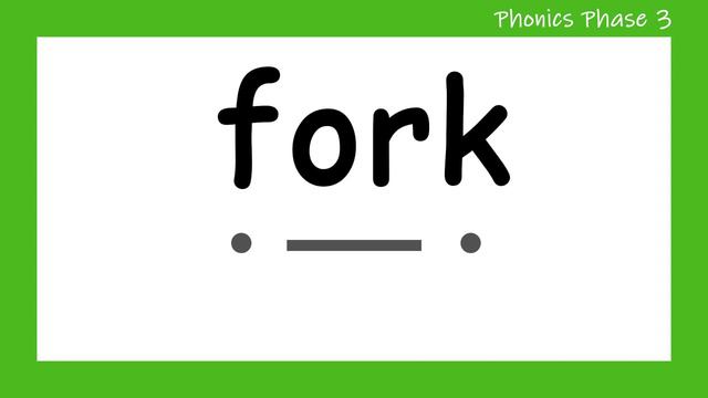 'or' Words _ Blending Phonics Phase 3 смотреть онлайн