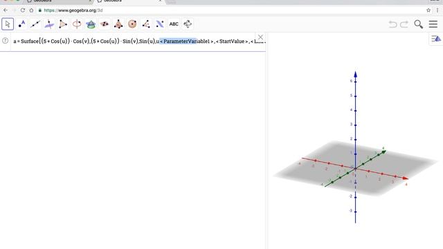 geogebra parametric plot смотреть онлайн