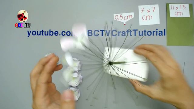 ABC TV | How To Make Hydrangea Flower From Printer Paper #2(Slowly) - Craft Tutorial смотреть онлайн