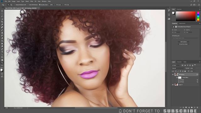 Turn your photo into a GORGEOUS Oil Painting using Photoshop смотреть онлайн