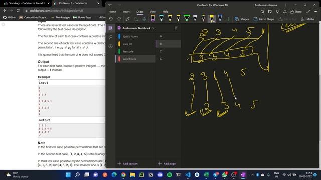 B. Mystic Permutation || Codeforces Round #798 (Div. 2) смотреть онлайн
