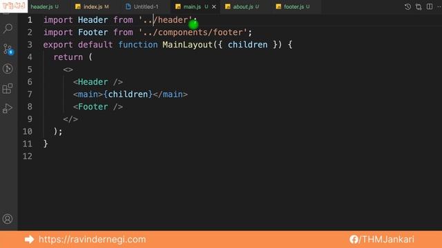 How to make a layout in Next Js | Next Js tutorial in Hindi 2022 - #4 смотреть онлайн