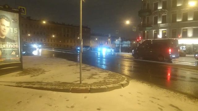 Санкт-Петербург зимней ночью 2023. Петербургский Цирк. смотреть онлайн