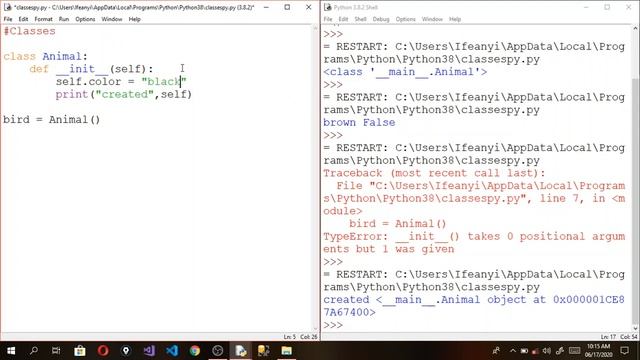 Python Programming Tutorial(for beginners) #12 - Classes смотреть онлайн