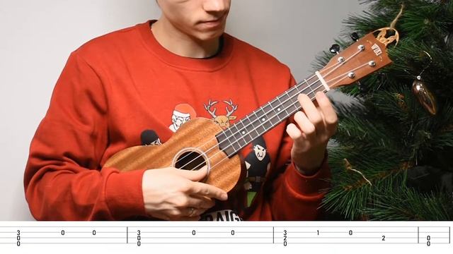 Маленькой Ёлочке Холодно Зимой Укулеле Russian Christmas song on Ukulele смотреть онлайн