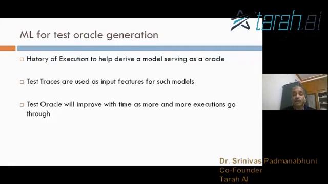 ML for Test Oracle Generation | Dr. Srinivas Padmanabhuni смотреть онлайн