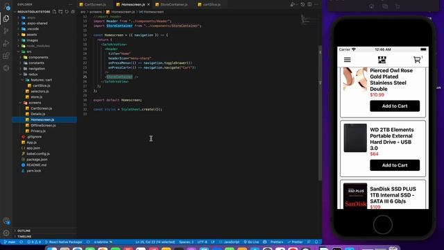 React Native Redux Toolkit Store Cart смотреть онлайн