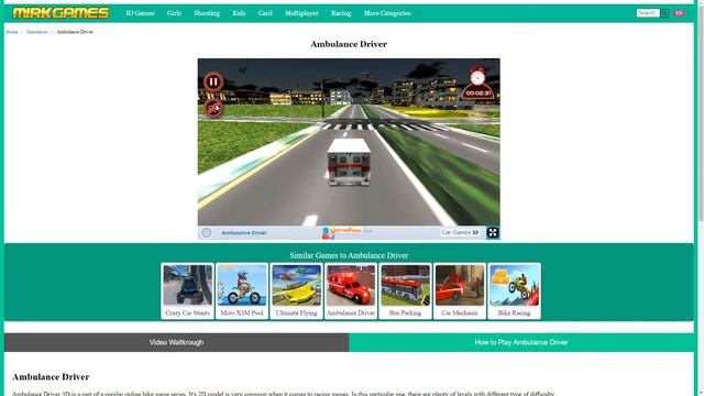 Ambulance Driver Simulator How to Play Walkthrough смотреть онлайн