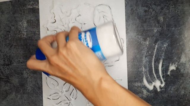 Рисуем солью и клеем ПВА. Нестандартная техника рисования смотреть онлайн