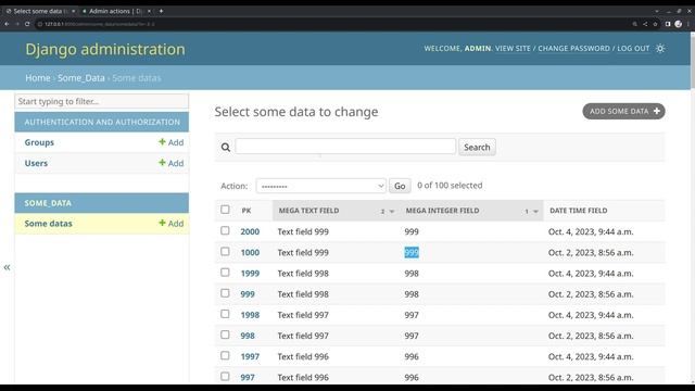 Улучшаем Django admin site: меняем способ отображения объектов, добавляем поиск и собственный actio смотреть онлайн