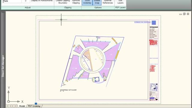 AutoCAD: PDF Underlay feature overview смотреть онлайн