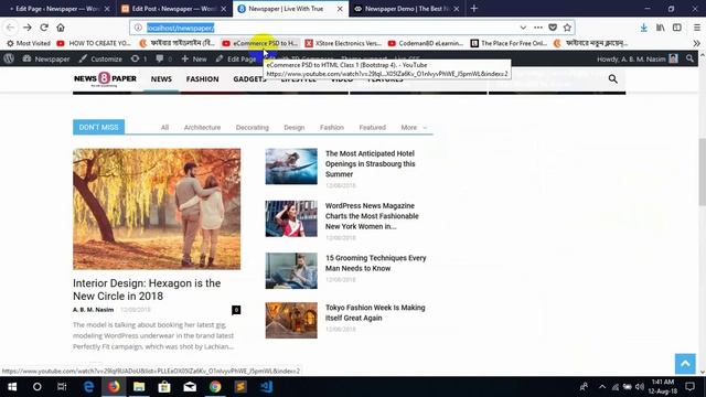 Newspaper 8.8 ( Default Demo ) WordPress Theme Customization - Part-09 смотреть онлайн