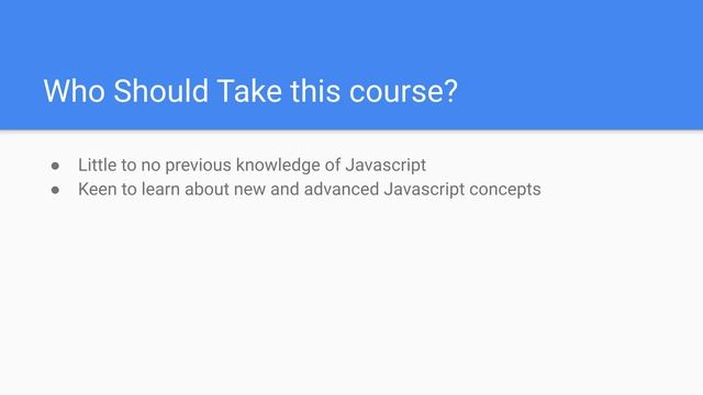 Intro to Modern Javascript смотреть онлайн