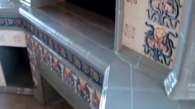 Изразцовый мангал. Печник Денис Рязань 9308774777 смотреть онлайн