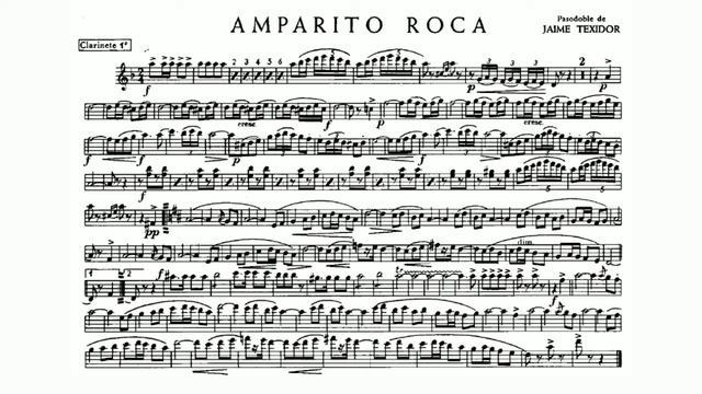 Amparito Roca March (Teixidor, Jamie) - 1st B-flat Clarinet смотреть онлайн