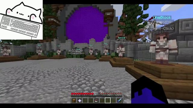 Bongo Cat plays minecraft смотреть онлайн