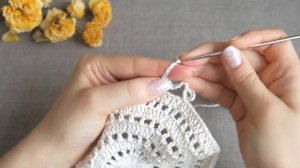 Салфетка крючком для начинающих. Салфетка крючком. Крючок для начинающих. Crochet for beginners