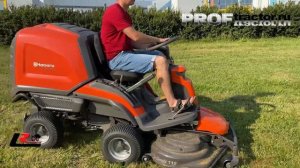 Кошение садовый райдером (минитрактором) Husqvarna RC 320Ts AWD
