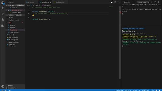8. Tutorial TypeScript : Function - Bahasa Indonesia смотреть онлайн