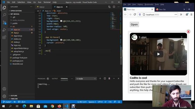 React modal смотреть онлайн