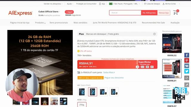 CUBOT X70 - 12 GB RAM/ 256GB ROM - SUPER BARATO - Só R$777,00 (Lançou hoje) смотреть онлайн