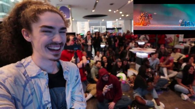 LIVE CROWD REACTION to The Super Mario Bros. Movie TRAILER at NINTENDO NY 10/6/22 смотреть онлайн