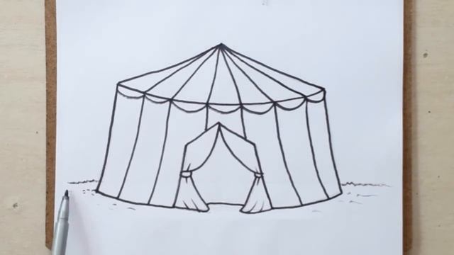 Circo como Desenhar - How to Draw an easy and beautiful circus смотреть онлайн