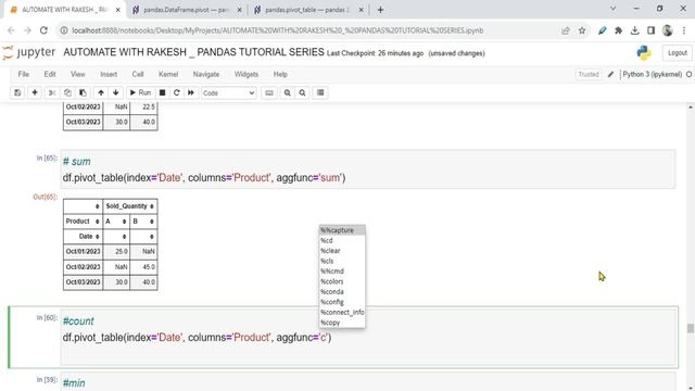 Pandas Pivot Table Multiple Agg Functions смотреть онлайн