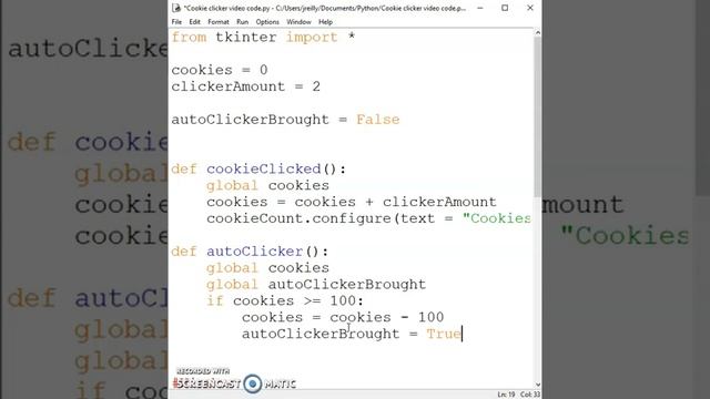 Python - Cookie Clicker 2 смотреть онлайн