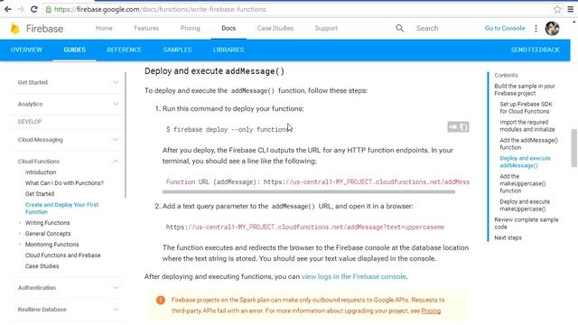 Google Firebase Cloud Functions смотреть онлайн