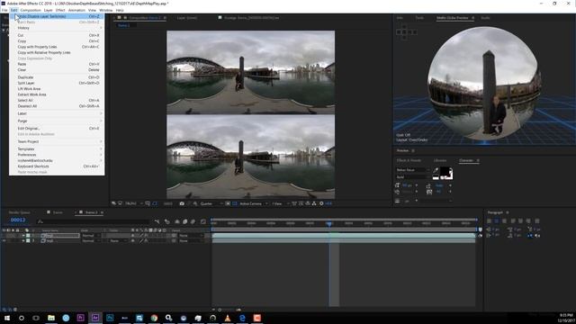 360 Stereoscopic 3D Video Depth-based VFX tutorial with Kandao Obsidian VR Camera and After Effects смотреть онлайн