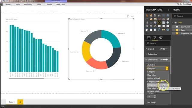 Customized Tooltip in Power BI || Show Chart on hover in Power BI смотреть онлайн