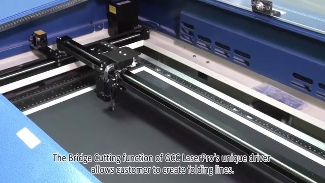 Биговка картона с помощью лазерного гравера GCC LaserPro смотреть онлайн