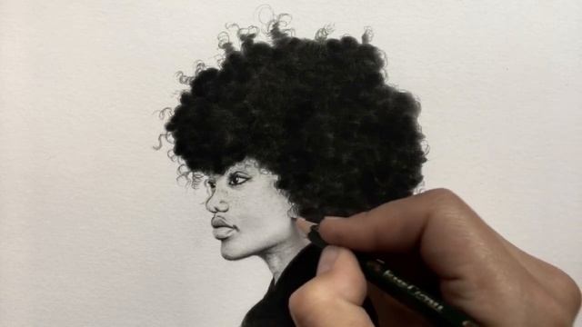 How to draw realistic curly Hair / Afro Hair смотреть онлайн