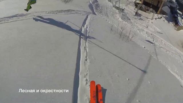 Домбай март! Спуск на лыжах смотреть онлайн